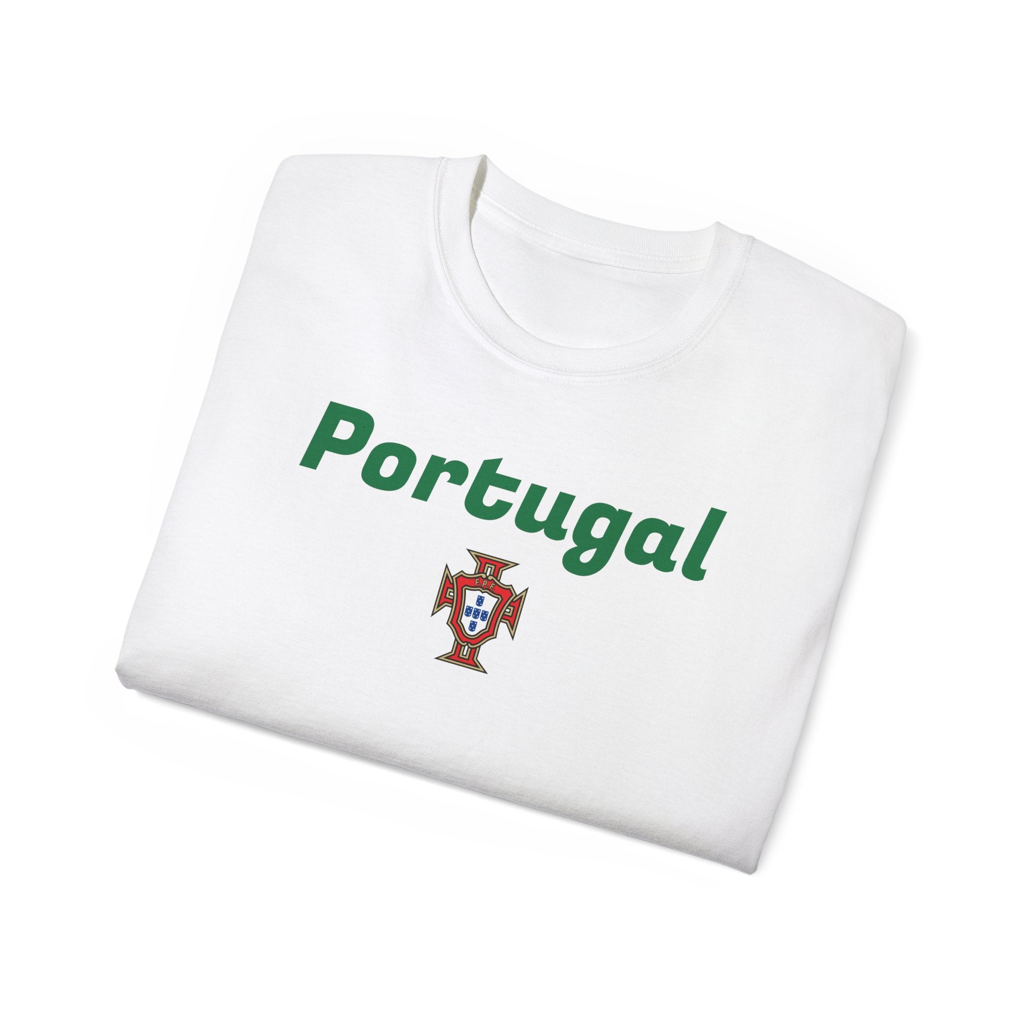 Portugal Football Tee — 'Portugal' Front with Crest & 'FUTBALR' Back