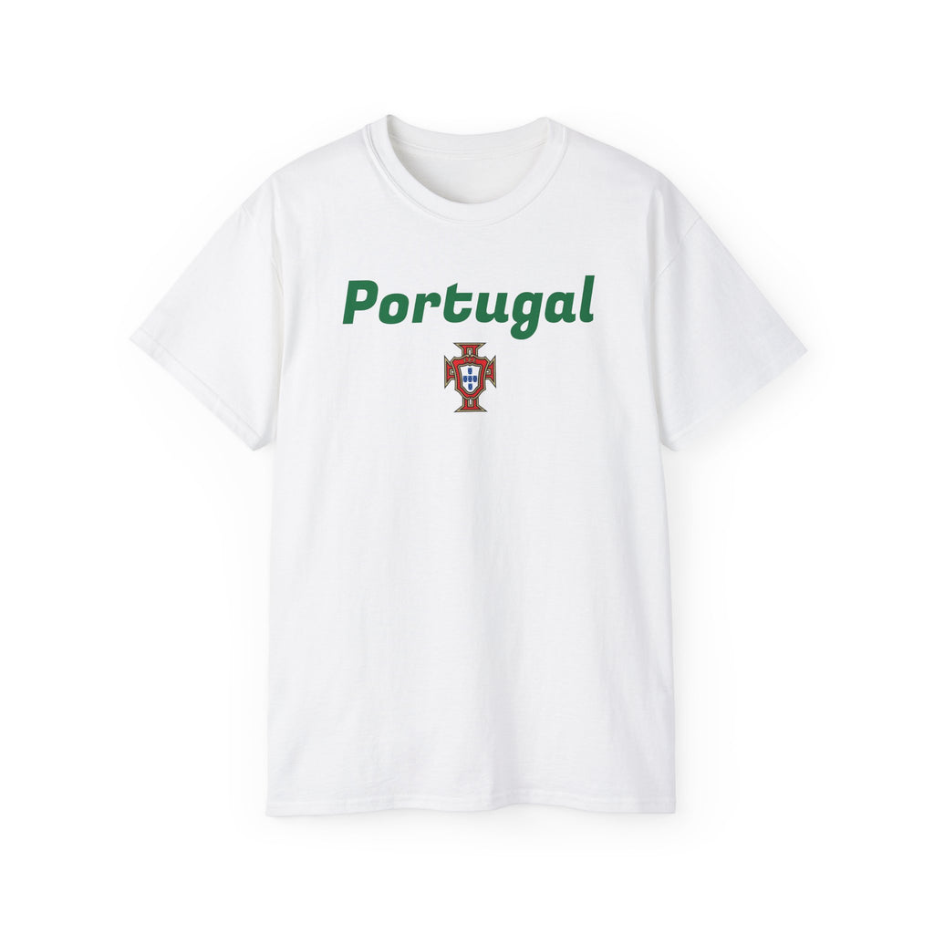 Portugal Football Tee — 'Portugal' Front with Crest & 'FUTBALR' Back