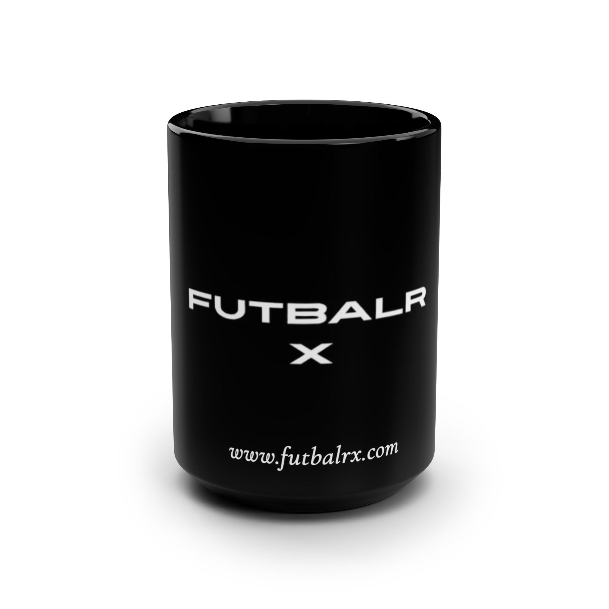 X Black Mug, 15oz
